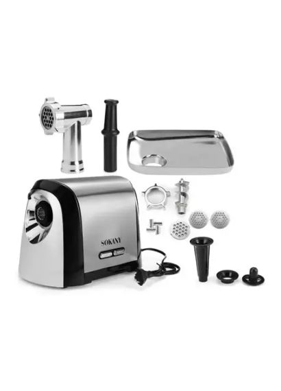 Сталева електром'ясорубка 3200 Вт SK-088 комбінований Sokany