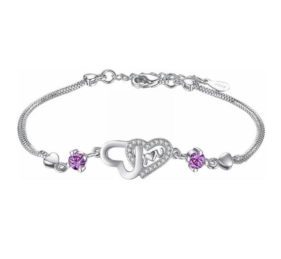 Жіночий браслет Primolux Love на руку - Purple
