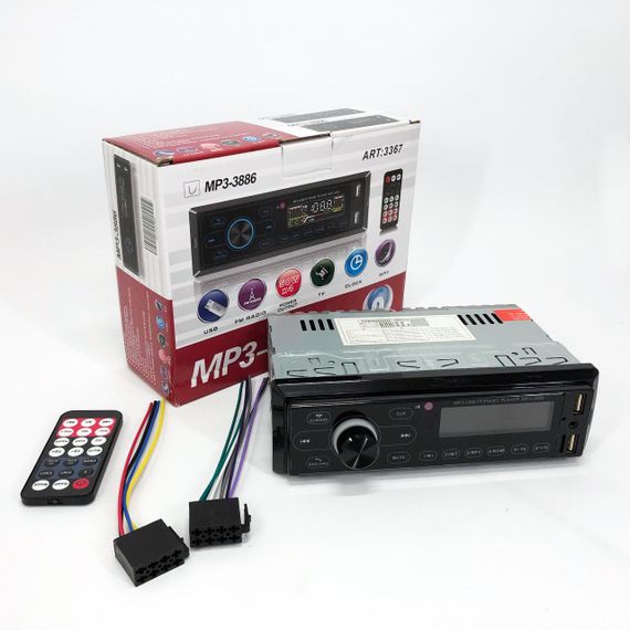 Штатный магнитофон MP3 3886 ISO 1DIN, Автомагнитолы 1din, Автомагнитола 1 din съемная BC-31