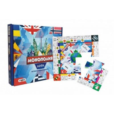Настольная игра "Монополия света" | Монополия | монополія світу | Игра "Монополія світу" STRATEG | | Зображення 2