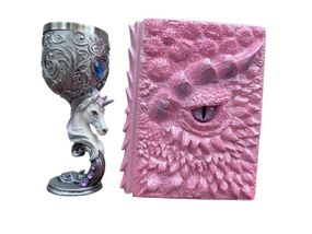 Подарунковий набір Келих 3D Єдиноріг і Блокнот 3D «Дракон Єдинорога»