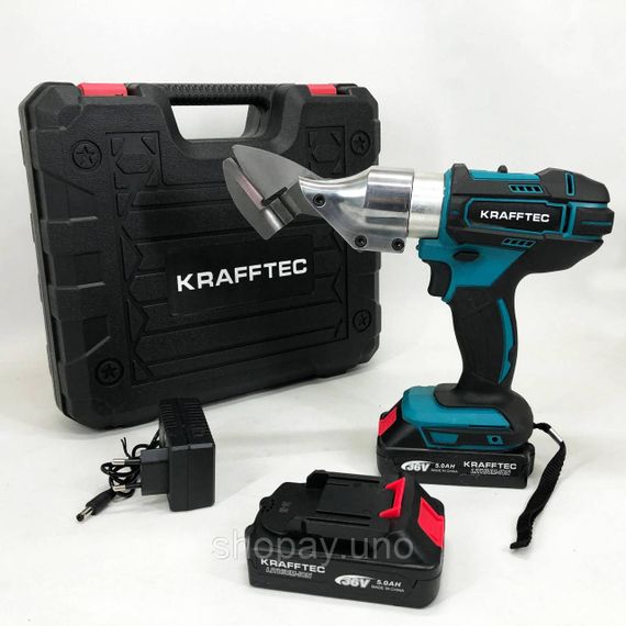 Ножницы по металлу для профнастила Krafftec DJS130R, Электроножницы по металлу листовые CS-55 | Зображення 6