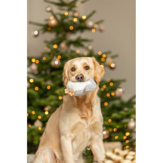 Іграшка Trixie для собак Різдвяна сова з мотузкою поліестер/бавовна 31 см | Зображення 4