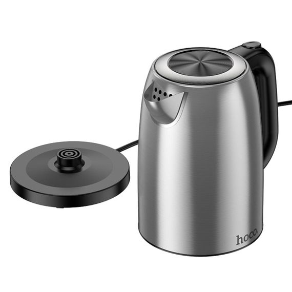Електрочайник HOCO HE12 1.7L stainless steel electric kettle (EU) Stainless Steel | Зображення 5