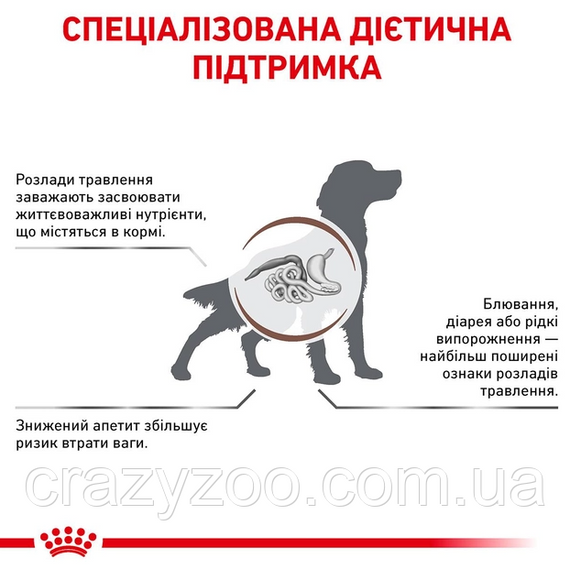 Сухой корм Royal Canin Gastro Intestinal для собак при нарушении пищеварения 2 кг 3182550771054 94903 | Зображення 2