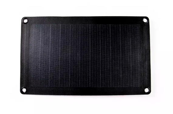 Портативное солнечное зарядное устройство Dasolar 10W / 1xUSB - Black | Зображення 1