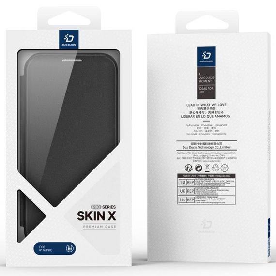 Чохол-книжка Dux Ducis Skin X Pro with Magnetic Fit для Apple iPhone 17 Air (6.5") Black | Зображення 3
