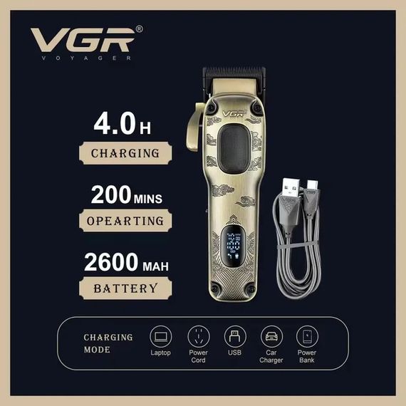 Бездротовий тример з титановими лезами XPRO V-954 (46080-V-954_577) | Зображення 4