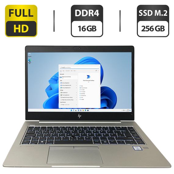Ультрабук HP EliteBook 840 G5 / 14" (1920x1080) IPS / Intel Core i5-8365U (4 (8) ядра по 1.6 - 4.1 GHz) / 16 GB DDR4 / 256 GB SSD M.2 / Intel UHD Graphics 620 / WebCam б/у