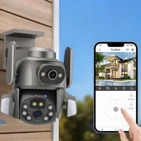 Камера вулична робот WIFI DOUL CAM Q 821 CareCamPro Чорна