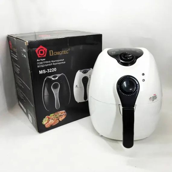Аеро фритюрниця Air Fryer DOMOTEC MS-3220 білий | Зображення 2