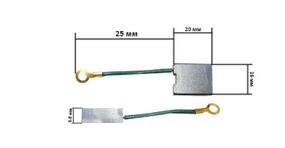 Щетки для электроинструмента 5,8*16*20 кольцо KOSA