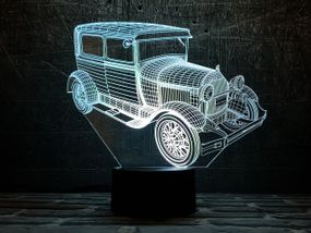 Сменная пластина для 3D светильников "Автомобиль 33" 3DTOYSLAMP