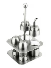 Набор для специй Gipfel GP-6294 5 предметов серебристый