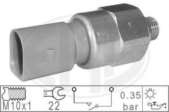 Датчик тиску оливи VAG (вир-во ERA) ERA 330779 на AUDI A3 (8L1)