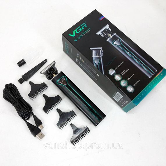 Перезаряджається набір для стрижки волосся VGR, Електрична машинка тример для волосся і бороди NU-59 | Зображення 8