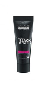 Зубна паста Curaprox Black is White mini міні-версія з активованим вугіллям (чорна упаковка), 10 мл., RDA - 50