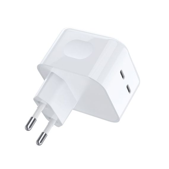 Мережевий зарядний пристрій Choetech Q5008-EU-WH, 2 USB-С | Зображення 1