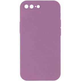 Чохол Silicone Case Square Full Camera Protective (AA) NOLOGO для Apple iPhone 7 plus/8 plus (5.5") Ліловий / Lilac Pride