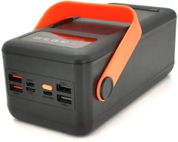 Портативна батарея зовнішня повербанк Power Bank 120000 mAh із сонячною панеллю та ліхтариком YM-639CX | Зображення 4