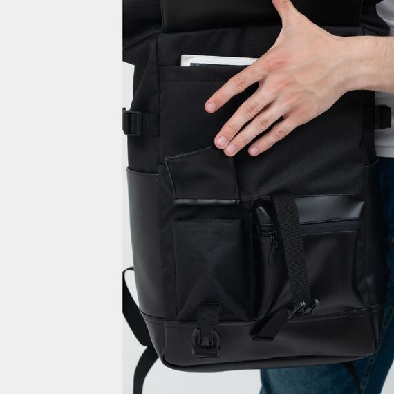 Рюкзак Rolltop мужской женский для путешествий и ноутбука, Ролтоп большой для города | Зображення 7