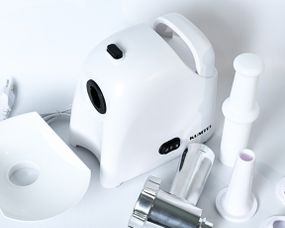 Мясорубка электрическая KUMTEL HMG-03 White 1000 Вт белая