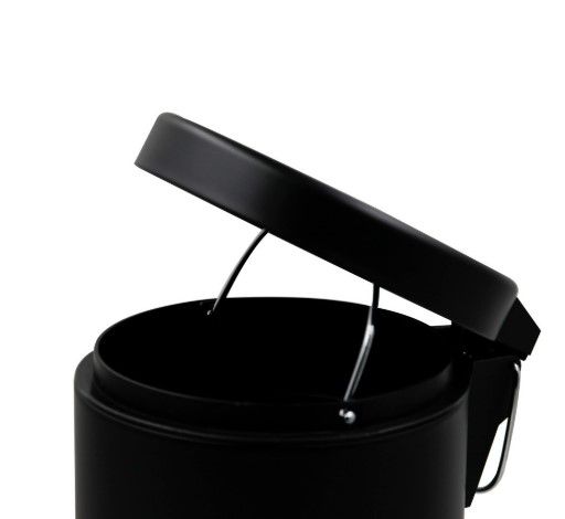 Відро для сміття кругле Zerix Solo-TC0103 Black 3 л чорне (ZX5896) | Зображення 3