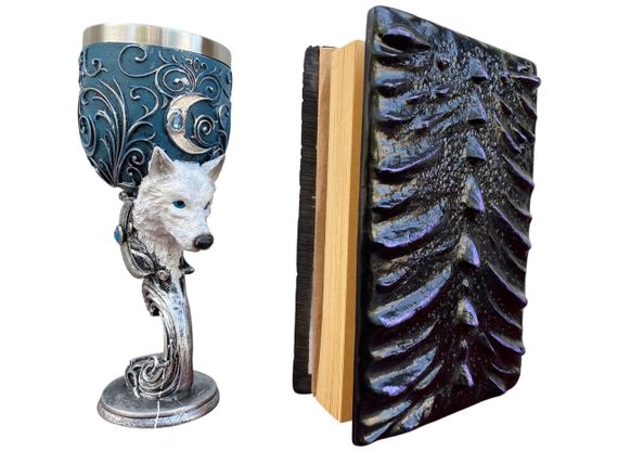 Подарунковий набір Келих 3D Вовк і Блокнот 3D «Око Ілюзій» | Зображення 1