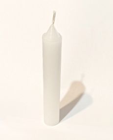 Свічка парафінова біла 13 см Ø 2 см
