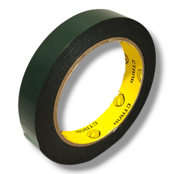 Стрічка клейка монтажна посилена двостороння на спіненній основі 19мм*5м Сталь (арт.36027)