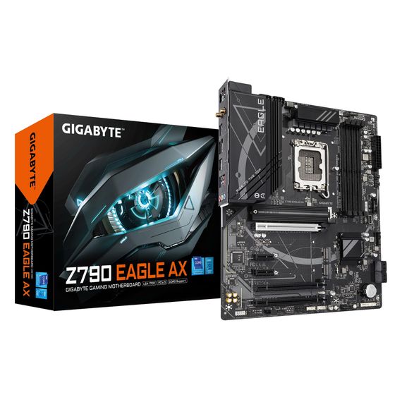 Материнская плата GIGABYTE Z790 EAGLE AX s1700 Z790 4xDDR5 M.2 HDMI DP Wi-Fi ATX Z790_EAGLE_AX | Зображення 4