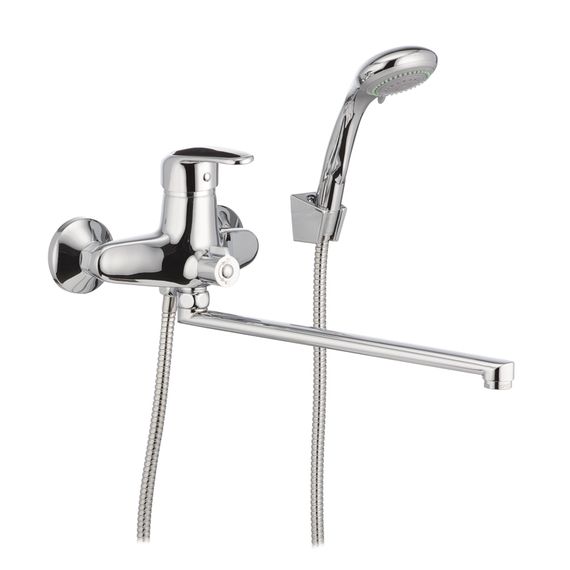 Змішувач для ванної CRON MAGIC 006 чорна ручка (CR0114)