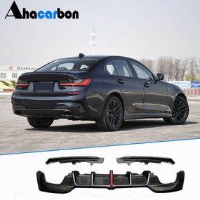 Дифузор заднього бампера V3 (для M-Sport 2018-2022, Карбон) для BMW 3 серія G20/21 2018- рр