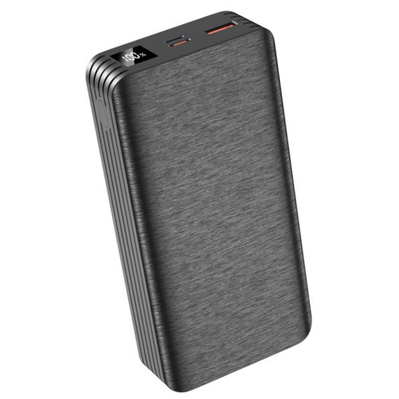 Павербанк зовнішній акумулятор XPRO PR144 20000mAh PD20W 22.5W з індикацією заряджання чорний (32741-01) | Зображення 4