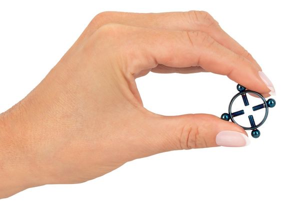 Затискачі для сосків - Bad Kitty Nipple Jewellery Blue sexstyle | Зображення 2