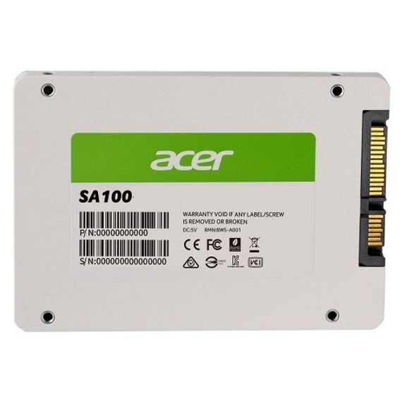 Накопичувач SSD 2.5" 480GB SA100 Acer (BL.9BWWA.103) | Зображення 1