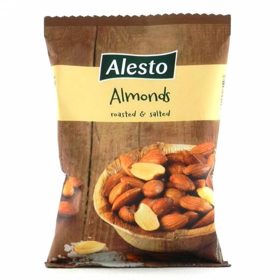 Орехи миндаль соленый обжареный Alesto Almonds, 150г, Германия, не горький
