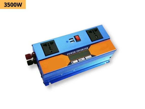 Инвертор преобразователь напряжения с 12V на 220V XPRO 3500W синий (MER-15398) | Зображення 1
