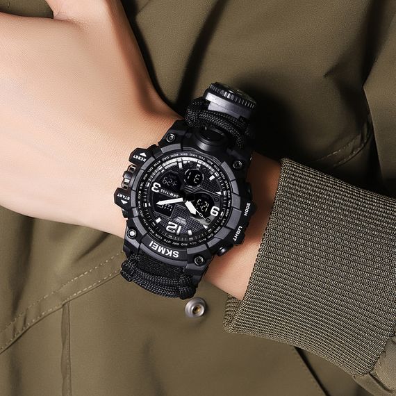 Чоловічий годинник Skmei 1155BNBK Black | Зображення 3
