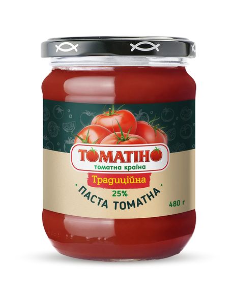 Томатная паста Традиционная Томатино 480 г