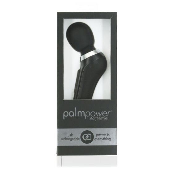 Потужний вібромасажер PalmPower Extreme - Black, 7 режимів, гнучка головка, перезаряджуваний | Зображення 5