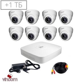 Комплект видеонаблюдения Dahua HDCVI-8D KIT  HDD1000