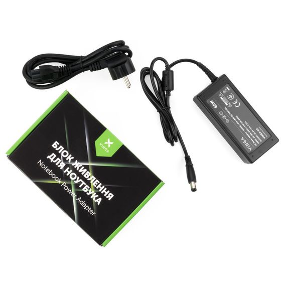 Блок живлення до ноутбуку Vinga DELL 65W 19.5V 3.34A 7.4*5.0 (VPA-1933-DL7450-101) | Зображення 3