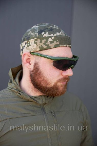 DOKER-CAP літня з сіткою (Докерка, кепка без козирка, з ліпучкою) піксель ЗСУ | Зображення 1