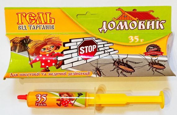 Гель-шприц від тарганів та мурах «Домовик» (35 гр)