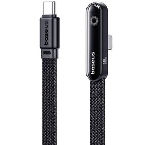 Дата кабель Baseus MVP 3 side plug and stand Type-C to Type-C 100W (2m) (P10382500121) Cosmic Black