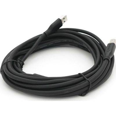 Кабель для принтера USB 2.0 AM/BM 5.0m ferrite black VEGGIEG (V-U207) | Зображення 1