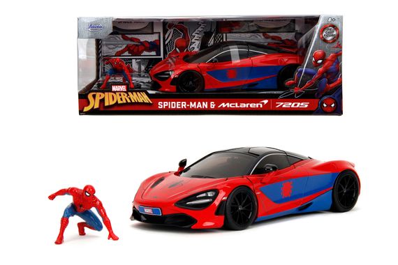 Игровая металлическая машинка Marvel Spider-Man Макларен 720S с человеком-пауком | Зображення 4