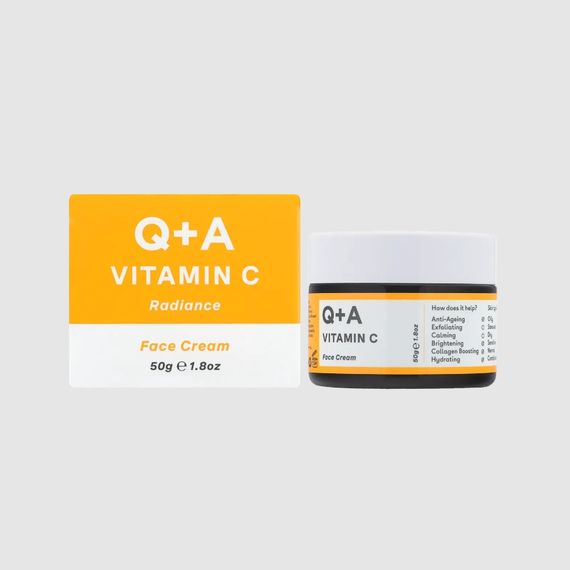 Освітлюючий крем для обличчя з вітаміном С Q+A Vitamin C Radiance Face Cream (50 g) | Зображення 1