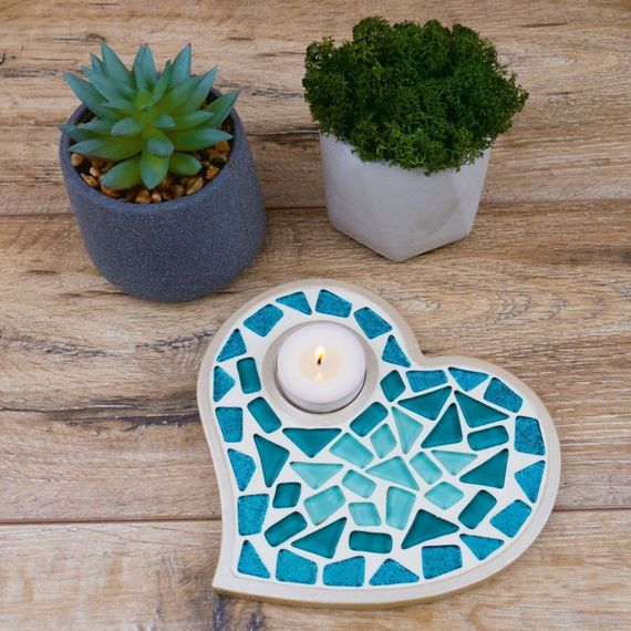 Детский набор для творчества хрустальная мозаика "Подсвечник-Сердце" MA1011 | Зображення 2